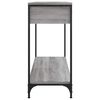 vidaXL Console Table Grey Sonoma 100x34.5x75 cm Engineered Wood