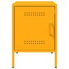 vidaXL Bedside Cabinet Mustard Yellow 36x39x50.5 cm Steel