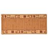 vidaXL Carpet Runner Gel Backing Beige 67x120 cm