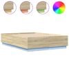 vidaXL Bed Frame with LED without Mattress Sonoma Oak 120x200 cm