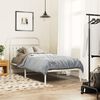 vidaXL Metal Bed Frame without Mattress with Headboard White 90x190cm