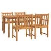 vidaXL 5 Piece Garden Dining Set Solid Wood Acacia