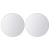vidaXL 16 pcs Mirror Tiles Round Glass