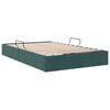vidaXL Storage Bed with Mattress Dark Green 120 x 200 cm Velvet
