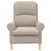 vidaXL Armchair Light grey 76 x 94 x 102 cm Sharpa Fabric