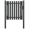 vidaXL Garden Fence Gate Steel 100x75 cm Anthracite