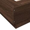 vidaXL Bed Frame without Mattress Brown Oak 140x190 cm