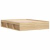 vidaXL Bed Frame without Mattress Sonoma Oak 140x200 cm
