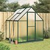 vidaXL Greenhouse with Base Frame Green 169x169x202 cm Aluminium
