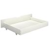 vidaXL Bed Frame without Mattress White Solid Pine Wood 90x200 cm