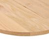 vidaXL Table Top 120x60x2 cm Solid Wood Oak Oval