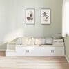 vidaXL Storage Bed Frame with Storage White 80 cm Engineered Wood