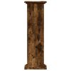vidaXL Plant Stand Smoked Oak 33x33x100 cm Engineered Wood