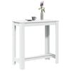 vidaXL Bar Table White 102x50x103,5 cm Engineered Wood