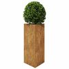 vidaXL Garden Planters 2 pcs Triangular 40x40x75 cm Weathering Steel