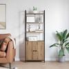 vidaXL Book Cabinet Artisan Oak 60 x 24 x 161 cm Engineered Wood