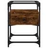 vidaXL Bedside Cabinets 2 pcs Smoked Oak 40x40x55 cm Engineered Wood