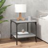 vidaXL Side Tables 2 pcs Grey Sonoma 40x40x40 cm Engineered Wood