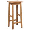 vidaXL 3 Piece Bar Set Solid Oak Wood