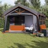 vidaXL Tents with Roof Grey and orange 620 x 322 x 240 cm Polyester
