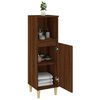 vidaXL Bathroom Cabinet Brown Oak 30x30x100 cm Engineered Wood