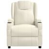 vidaXL Recliner Chair Cream White Faux Leather