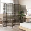 vidaXL Room Divider 6 Panels Brown Poly Rattan