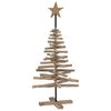 vidaXL Christmas Tree with Stand Brown 120 cm Solid teak wood