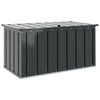 vidaXL Garden Storage Box Black 101 x 56.5 x 50 cm Steel