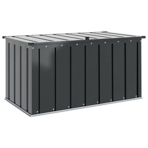 vidaXL Garden Storage Box Black 101 x 56.5 x 50 cm Steel