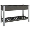 vidaXL Garden Raised Bed with Shelf Grey 120x50x75 cm WPC