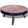 vidaXL Table | Various shades of teak and black
