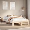 vidaXL Bed Frame without Mattress 135x190 cm Double Solid Wood Pine