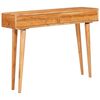 vidaXL Console Table Brown 110 x 30 x 80 cm Solid Acacia Wood