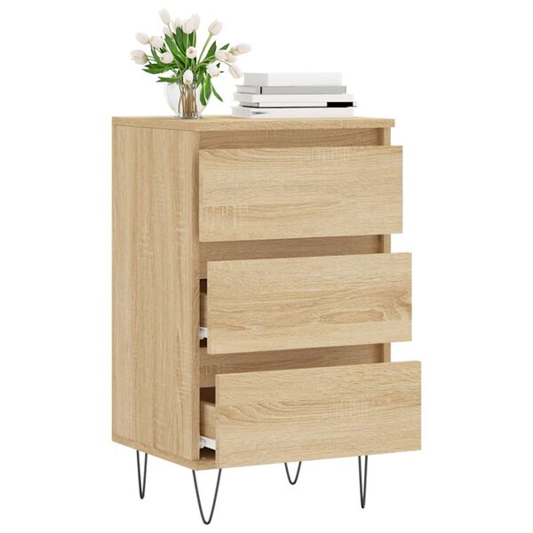 vidaXL Sideboard Sonoma Oak 40x35x70 cm Engineered Wood