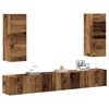 vidaXL 4 Piece TV Cabinet Set Wall-mounted Old Wood Engineered Wood