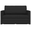 vidaXL 2-Seater Folding Sofa Bed Black 124 x 71 x 78 cm Fabric