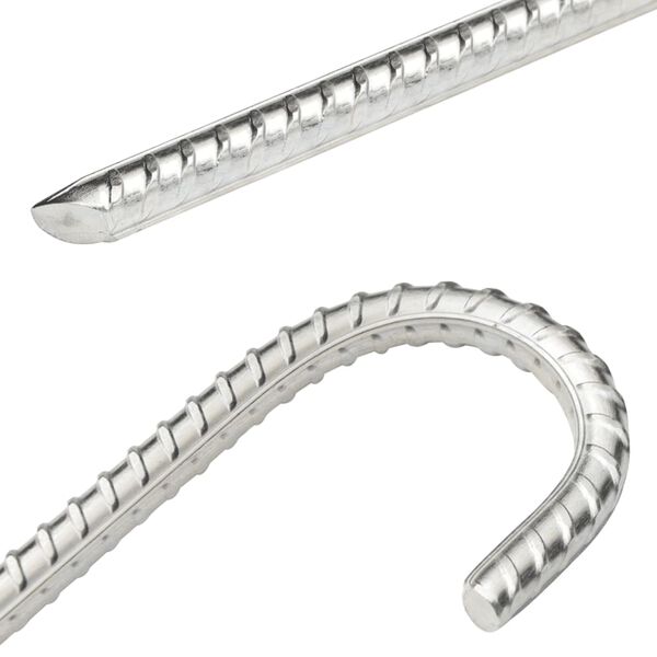 vidaXL Tent Pegs 6 pcs 37 cm &Oslash;10 mm Galvanised Steel