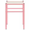 vidaXL Bedside Cabinets 2 pcs Pink and Transparent Metal and Glass