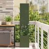 vidaXL Garden Privacy Screen Olive green 32 x 140 cm Cold-rolled steel