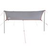 vidaXL Car Tent Grey and Orange Waterproof