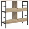 vidaXL Bookshelf Sonoma Oak 82 x 32 x 79 cm Engineered Wood