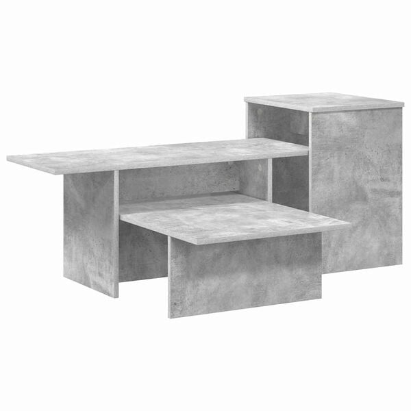 vidaXL Console Table Concrete Grey 80 x 50 x 225 cm Engineered Wood