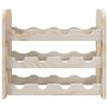 vidaXL Wine Rack 43x25x37 cm Solid Wood Pine