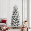 vidaXL Artificial Christmas Tree with 300 LEDs with Stand White 210 cm