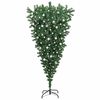 vidaXL Upside-down Artificial Pre-lit Christmas Tree with Ball Set PVC
