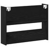 vidaXL Shoe Cabinet 2 pcs Black Oak 83 x 18 x 60 cm Engineered Wood