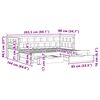 vidaXL Daybed with Trundle and Drawers without Mattress 80x200 cm