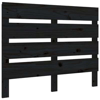 vidaXL Bed Frame Black 100x200 cm Solid Wood Pine