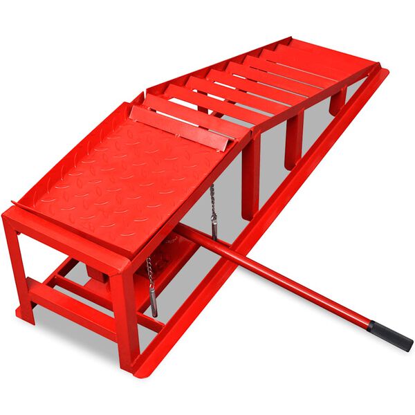 vidaXL Car Repair Ramps 2 pcs Red Steel